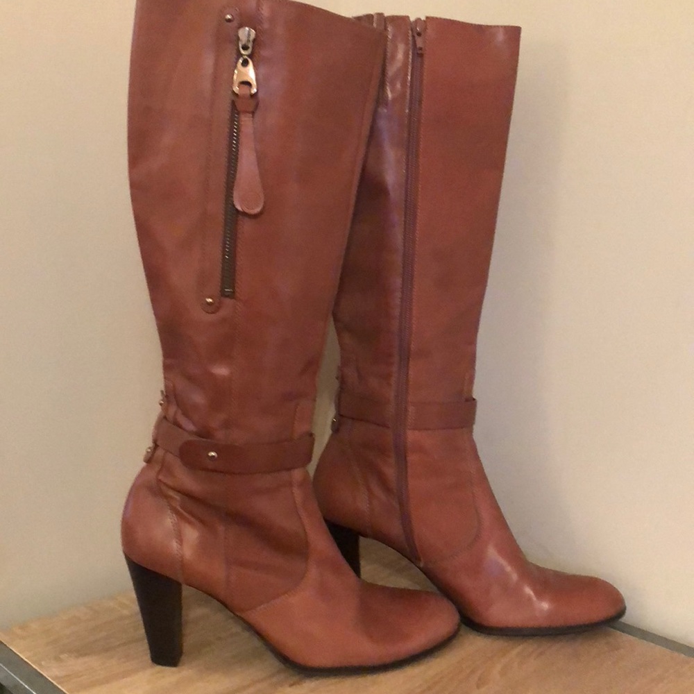Antonio Melani Leather Boots size 10